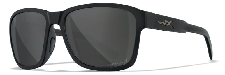 Matte Black CAPTIVATE™ Polarized Grey 1